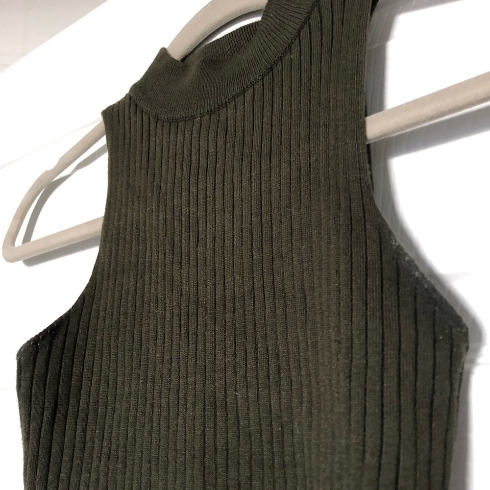 Mock Neck Ribbed Tank